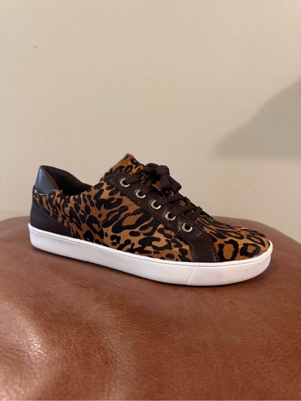 Leopard Print Low Top Sneakers